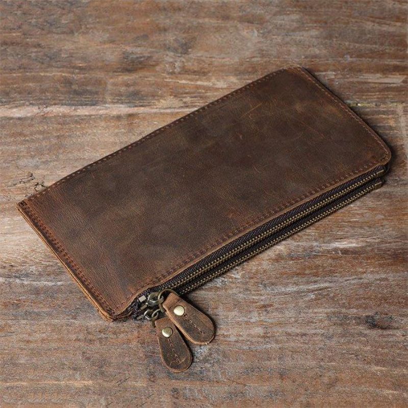Portefeuille À Pince Billets Cuir Et Porte-carte Crédit