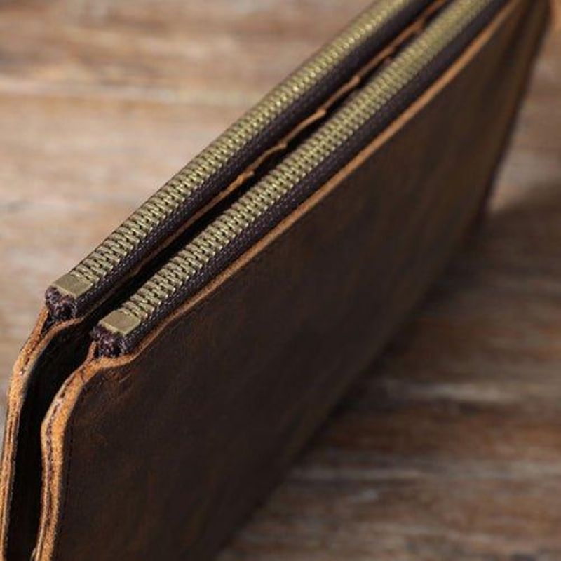 Portefeuille À Pince Billets Cuir Et Porte-carte Crédit
