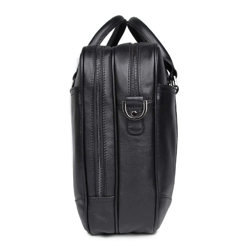 Sac D'affaires Porte-documents Pour Ordinateur Portable Homme Cuir 15.6 Pouces