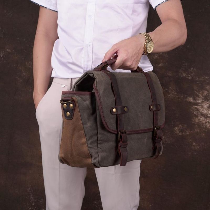 Sac À Bandoulière Pour Appareil Photo Reflex Numérique Toile Imperméable