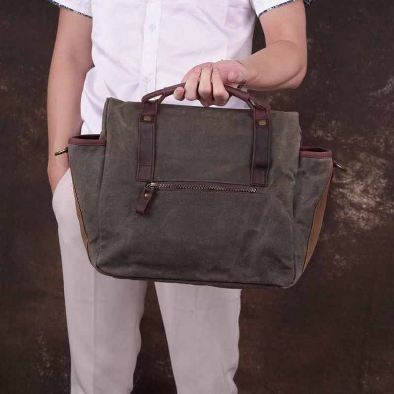 Sac À Bandoulière Pour Appareil Photo Reflex Numérique Toile Imperméable