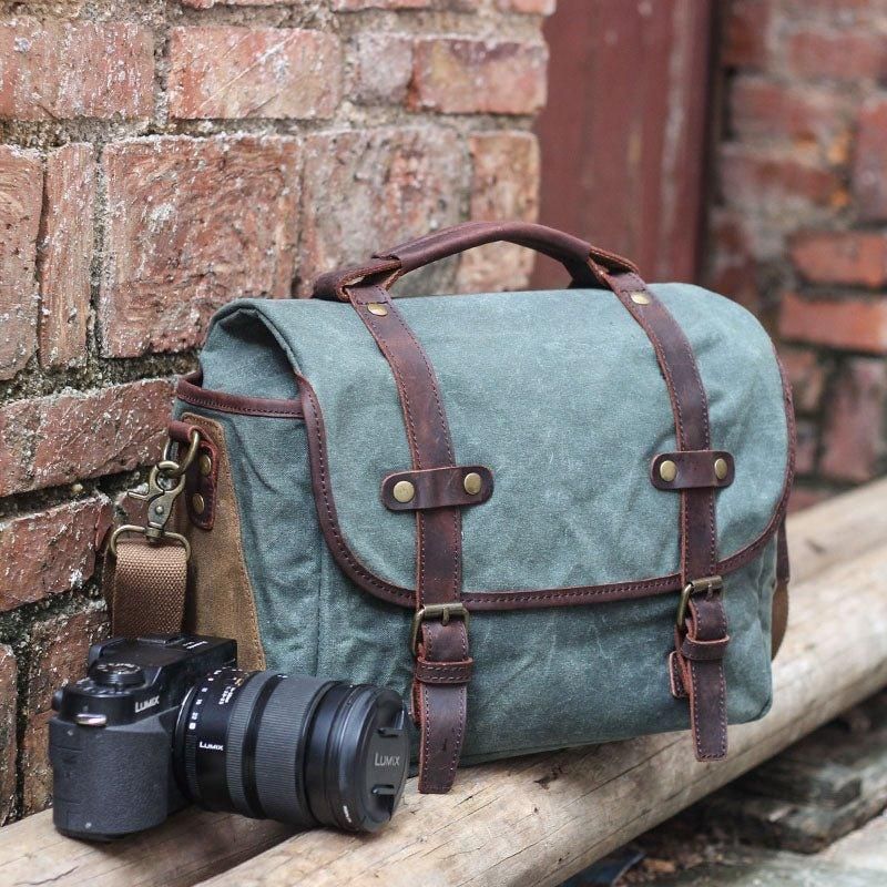 Sac À Bandoulière Pour Appareil Photo Reflex Numérique Toile Imperméable