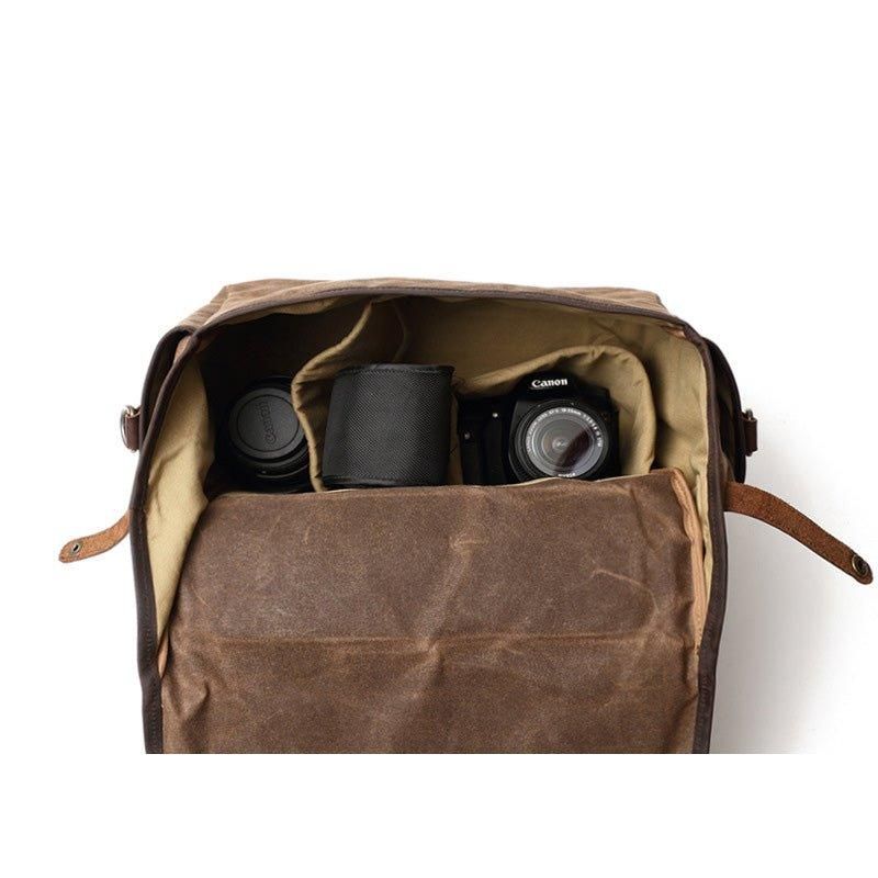 Sac À Bandoulière Pour Appareil Photo Reflex Numérique Toile Imperméable