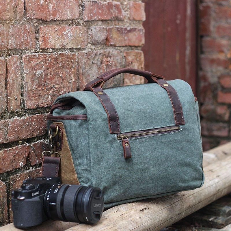Sac À Bandoulière Pour Appareil Photo Reflex Numérique Toile Imperméable