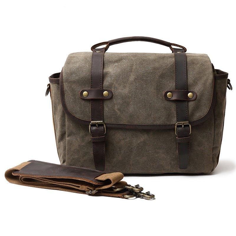 Sac À Bandoulière Pour Appareil Photo Reflex Numérique Toile Imperméable