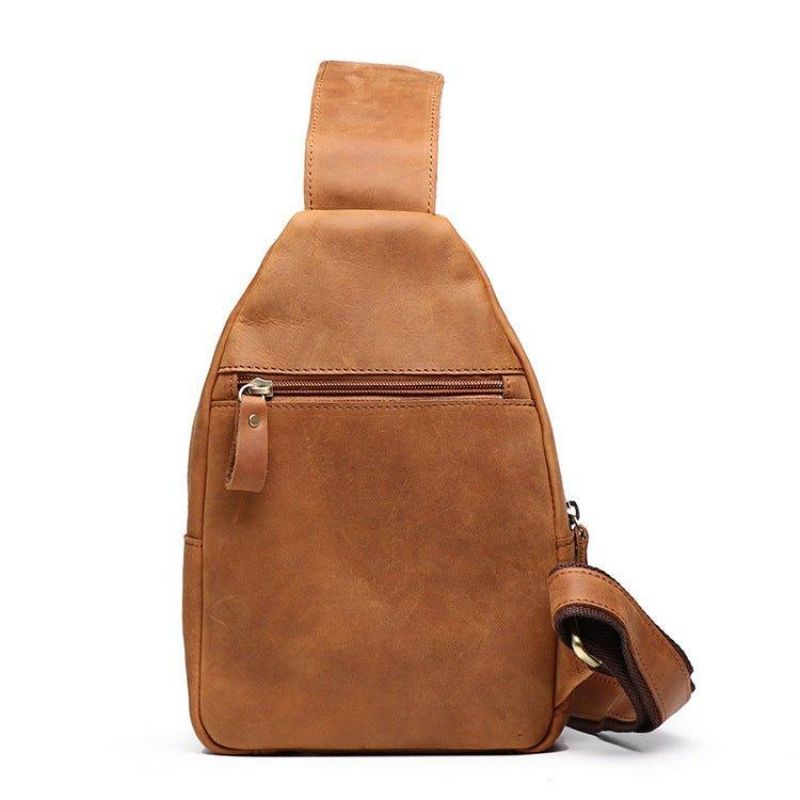 Sac À Bandoulière Cuir Pour Hommes Dos D'épaule Poitrine