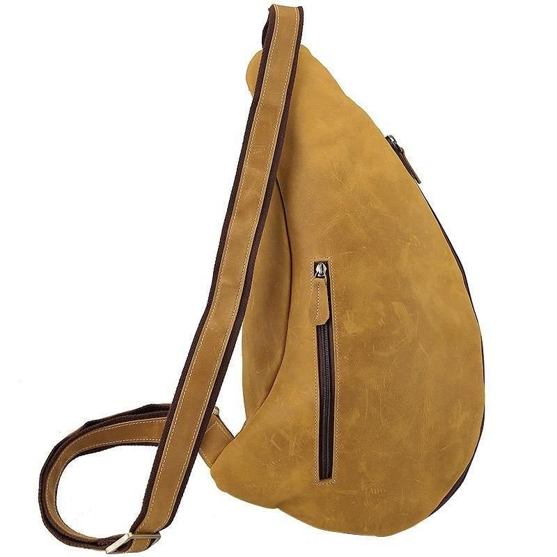 Sac À Bandoulière Cuir Pour Hommes Vintage