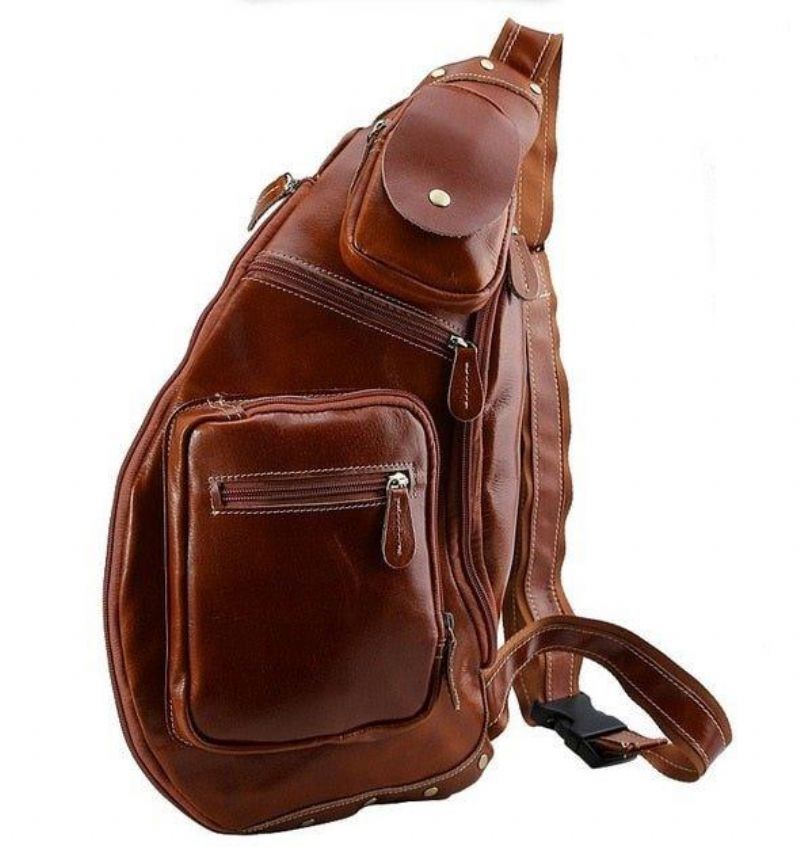 Sac À Bandoulière Cuir Pour Hommes Vintage