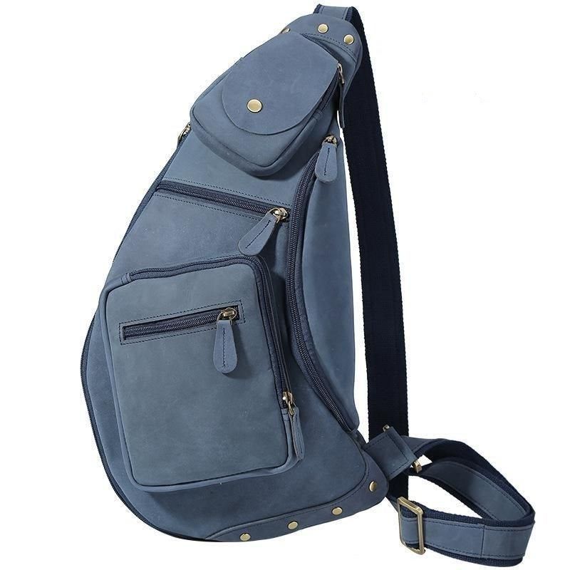 Sac À Bandoulière Cuir Pour Hommes Vintage