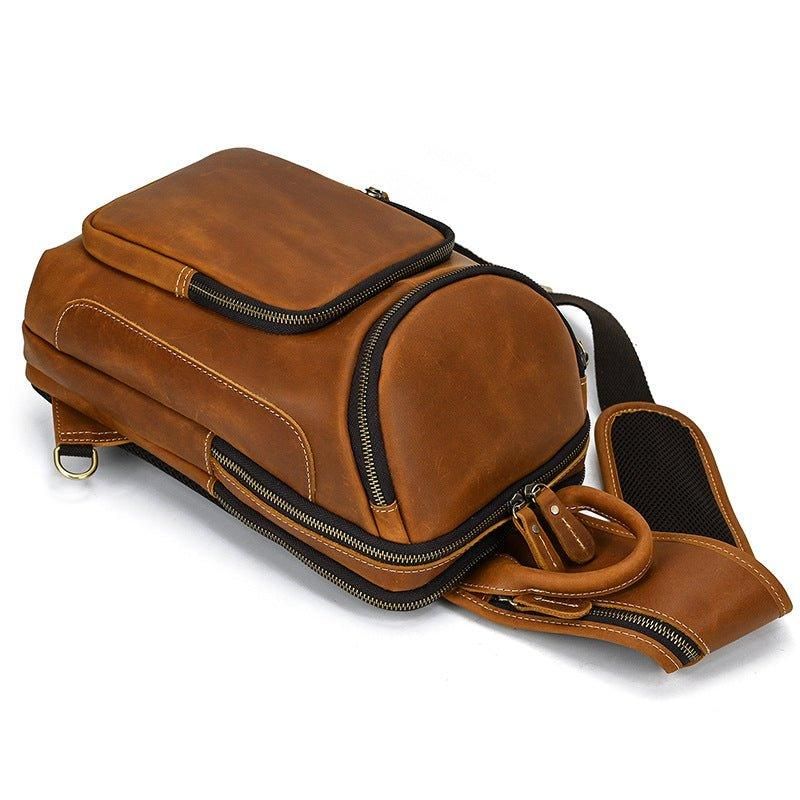 Sac À Bandoulière Cuir Vachette Pour Hommes