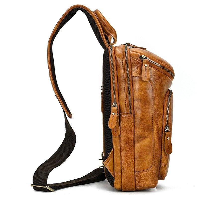 Sac À Bandoulière Cuir Vachette Pour Hommes
