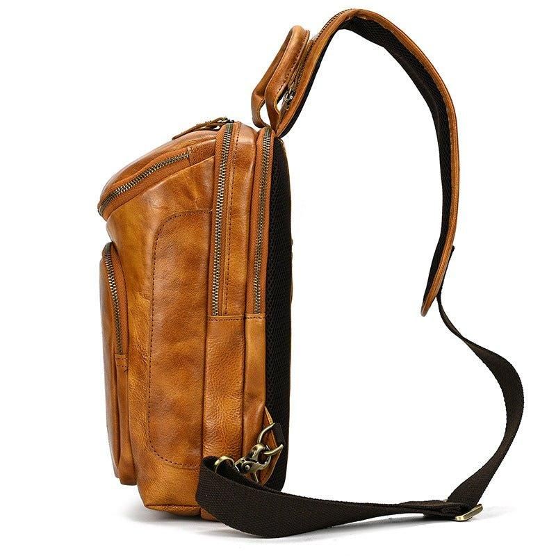 Sac À Bandoulière Cuir Vachette Pour Hommes