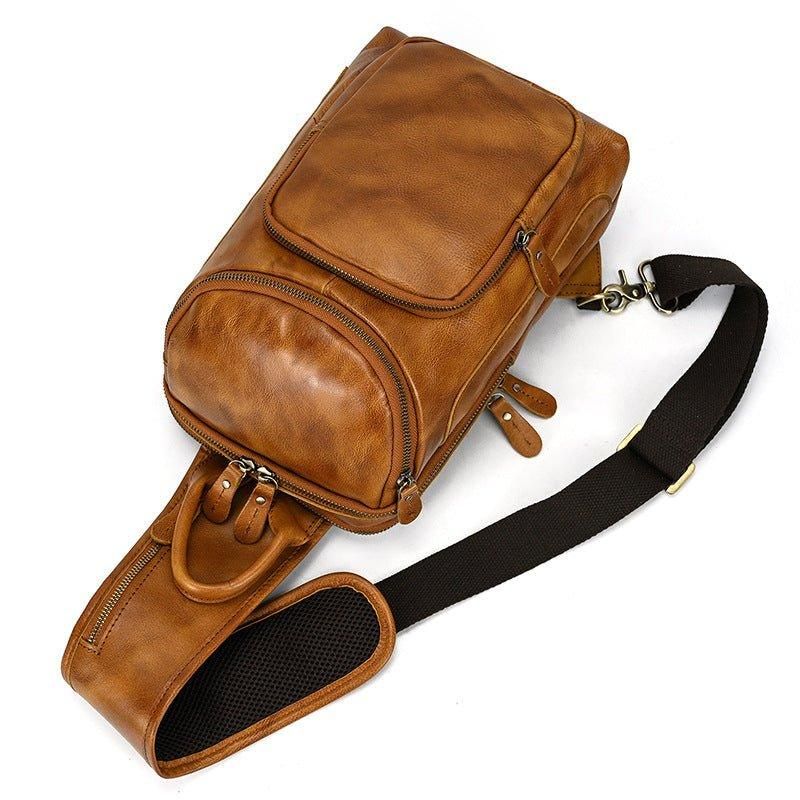 Sac À Bandoulière Cuir Vachette Pour Hommes