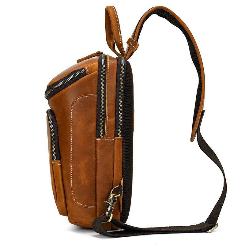 Sac À Bandoulière Cuir Vachette Pour Hommes