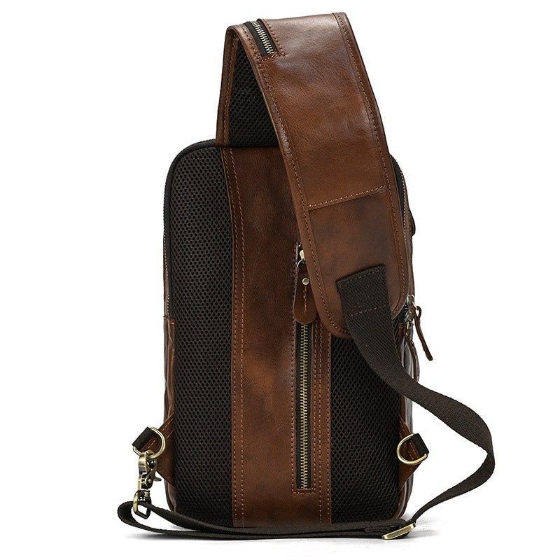 Sac À Bandoulière Cuir Vachette Pour Hommes