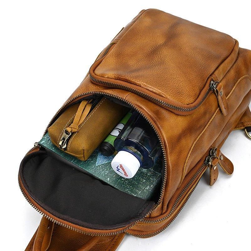 Sac À Bandoulière Cuir Vachette Pour Hommes