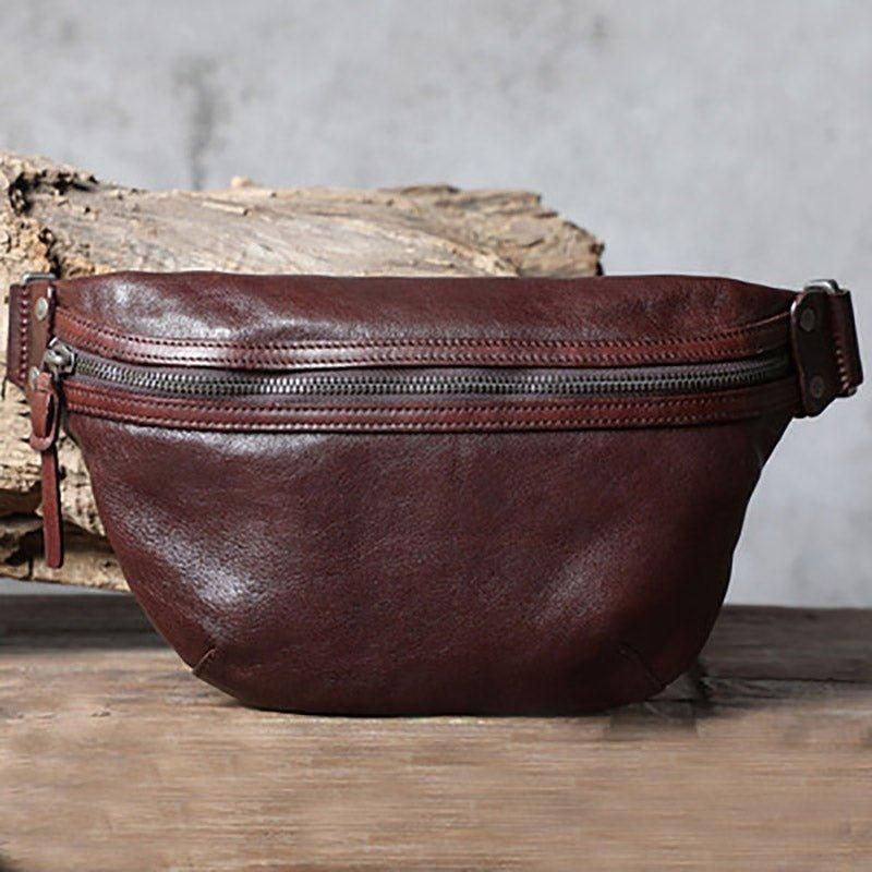 Sac À Bandoulière Cuir Véritable Pour Hommes