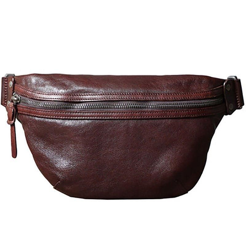 Sac À Bandoulière Cuir Véritable Pour Hommes