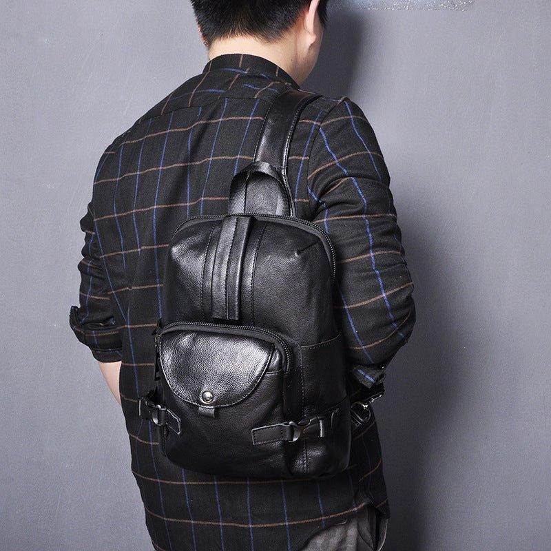 Sac À Bandoulière Cuir Véritable Vintage