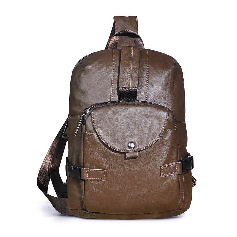 Sac À Bandoulière Cuir Véritable Vintage