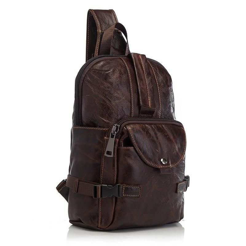 Sac À Bandoulière Cuir Véritable Vintage