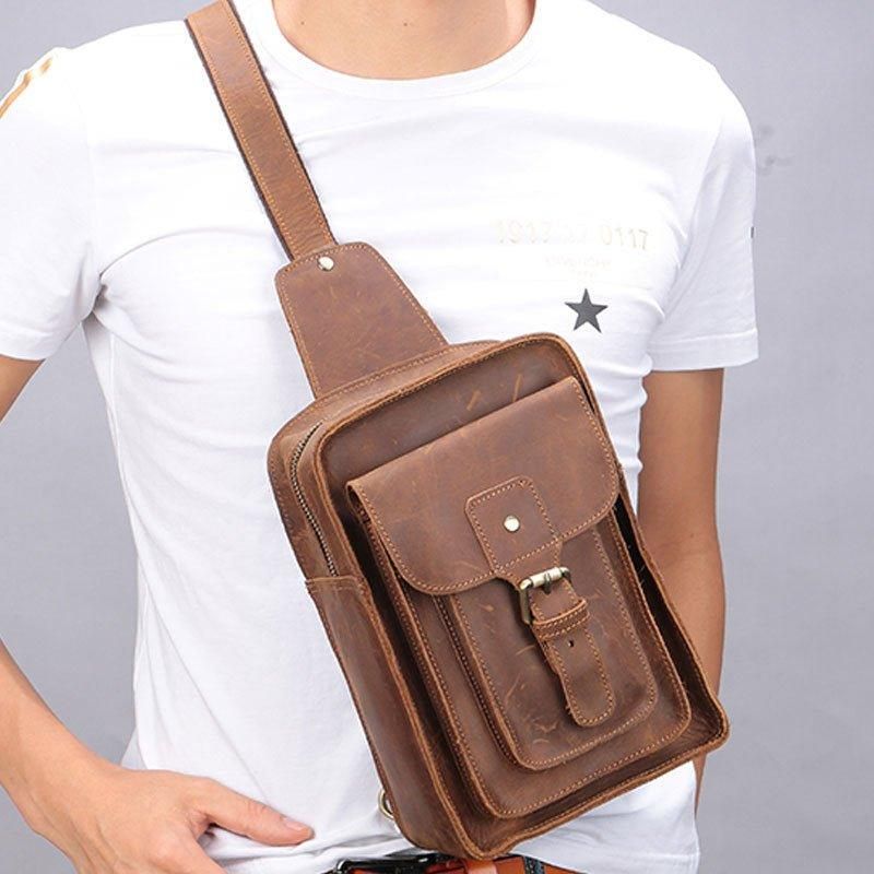 Sac Bandoulière Cuir Vintage