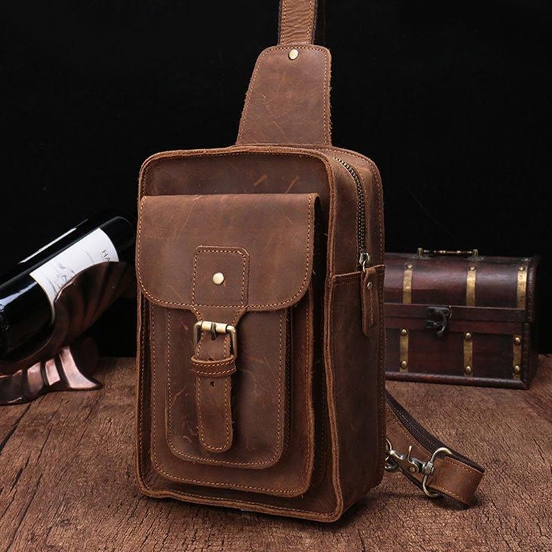 Sac Bandoulière Cuir Vintage