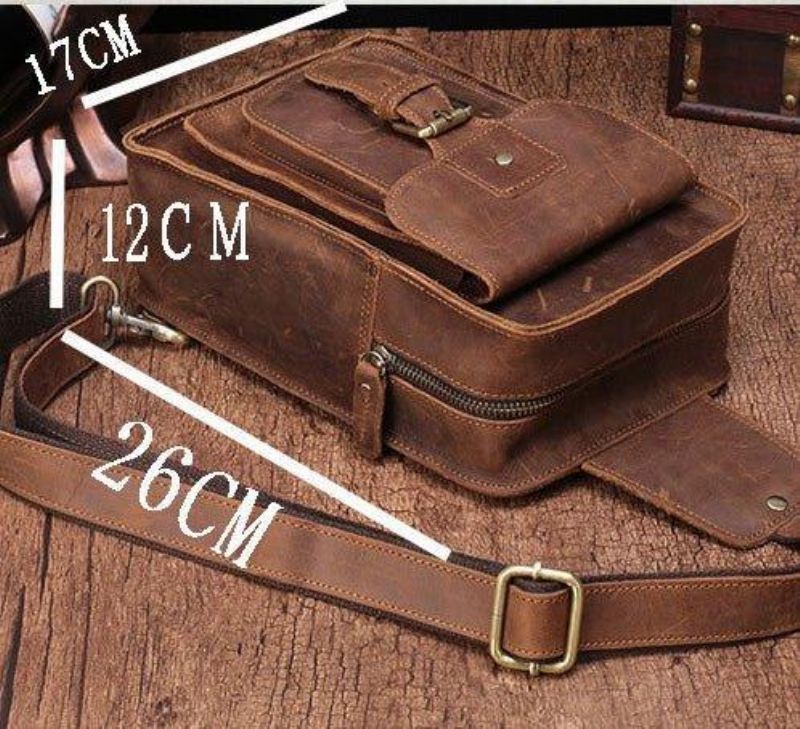 Sac Bandoulière Cuir Vintage