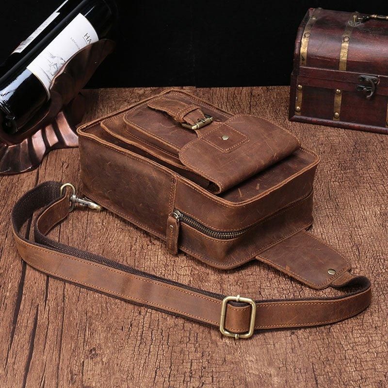 Sac Bandoulière Cuir Vintage