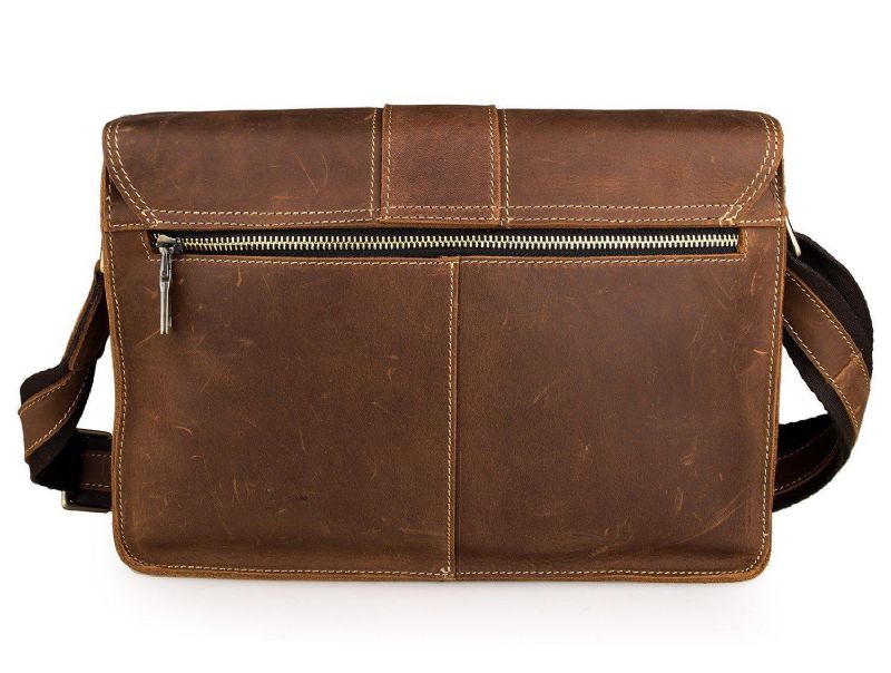 Sac À Bandoulière Cuir Vintage Pour Hommes
