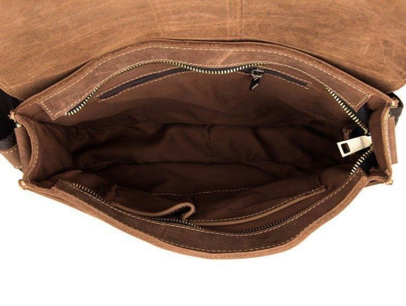 Sac À Bandoulière Cuir Vintage Pour Hommes