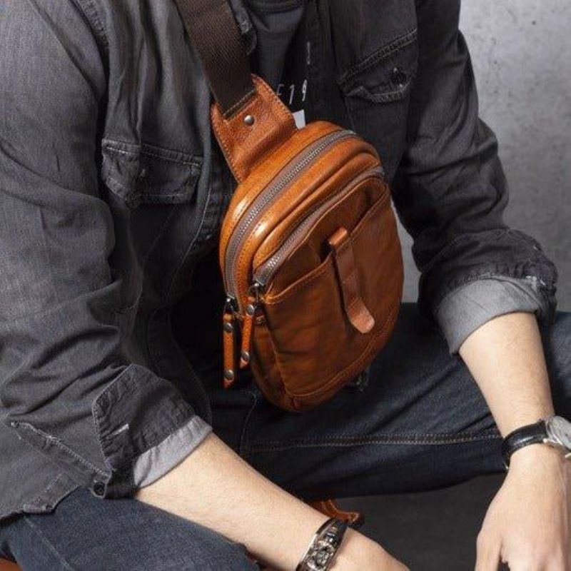 Sac Bandoulière Pour Homme Cuir Vachette
