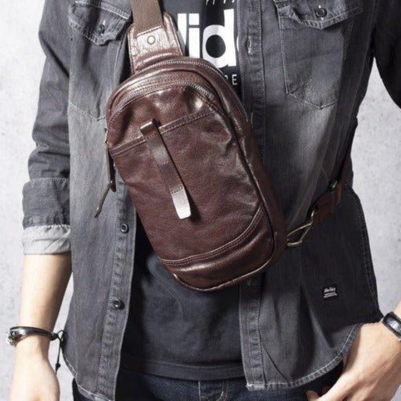 Sac Bandoulière Pour Homme Cuir Vachette