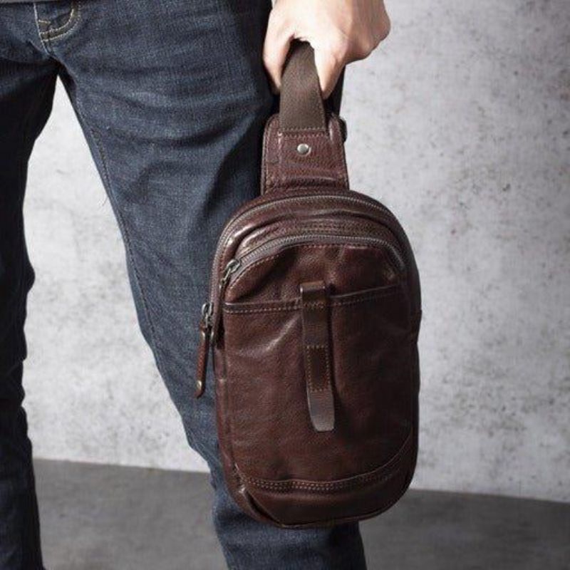 Sac Bandoulière Pour Homme Cuir Vachette