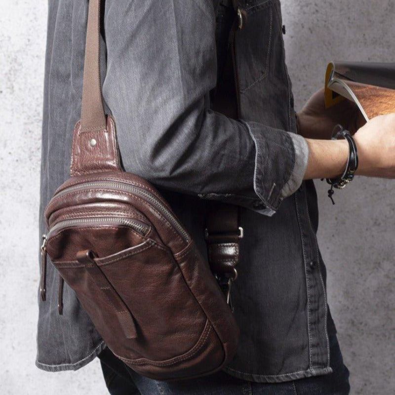 Sac Bandoulière Pour Homme Cuir Vachette