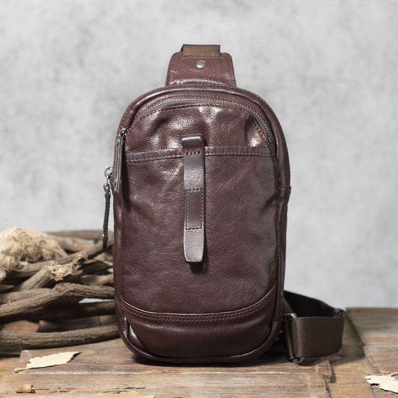 Sac Bandoulière Pour Homme Cuir Vachette