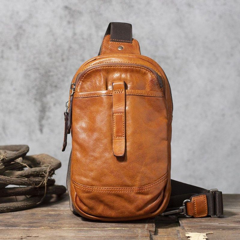 Sac Bandoulière Pour Homme Cuir Vachette