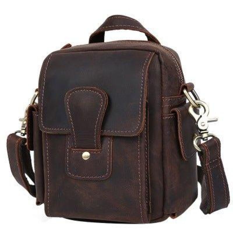 Sac À Bandoulière Messager Cuir Pour Hommes