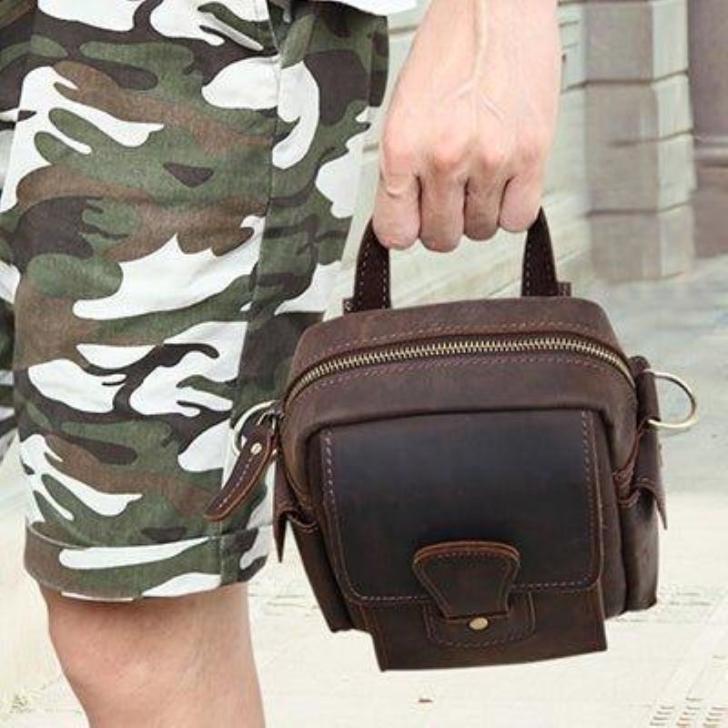 Sac À Bandoulière Messager Cuir Pour Hommes