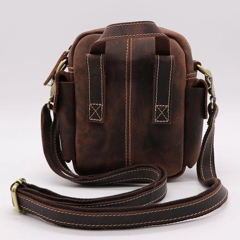 Sac À Bandoulière Messager Cuir Pour Hommes