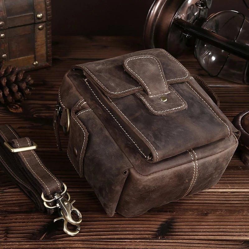 Sac À Bandoulière Messager Cuir Pour Hommes