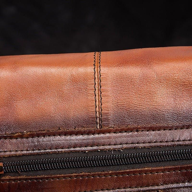 Sac À Bandoulière Messager Cuir Véritable Vintage