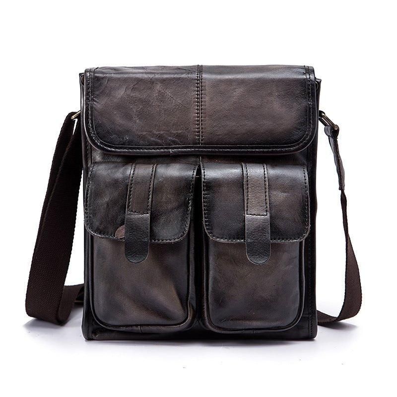 Sac À Bandoulière Messager Cuir Véritable Vintage