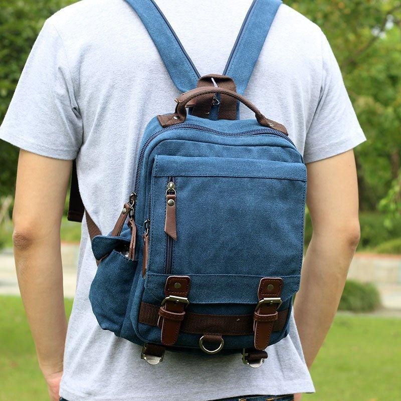 Sac À Bandoulière Messager Toile Vintage
