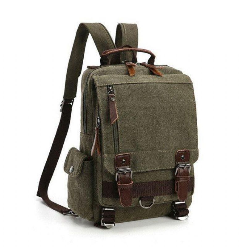 Sac À Bandoulière Messager Toile Vintage