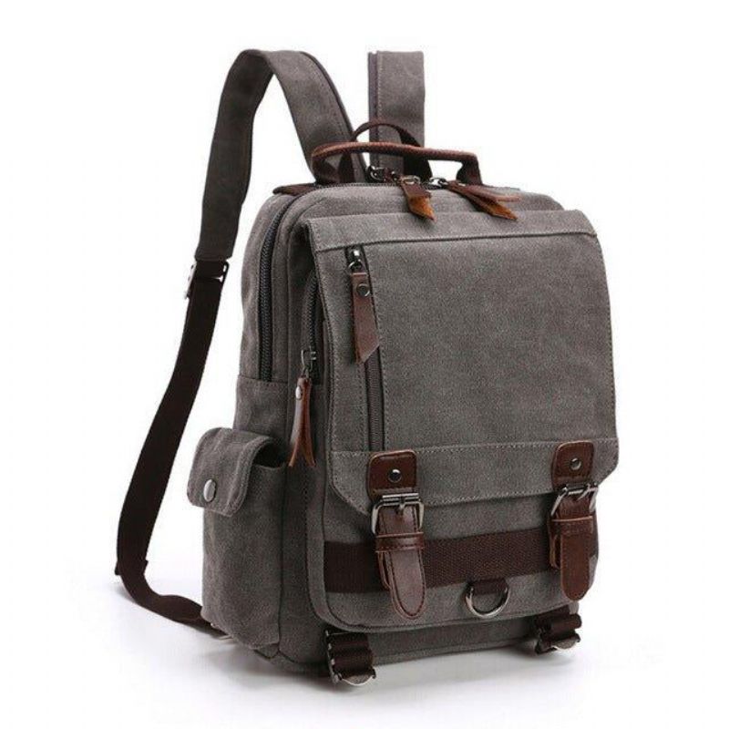 Sac À Bandoulière Messager Toile Vintage