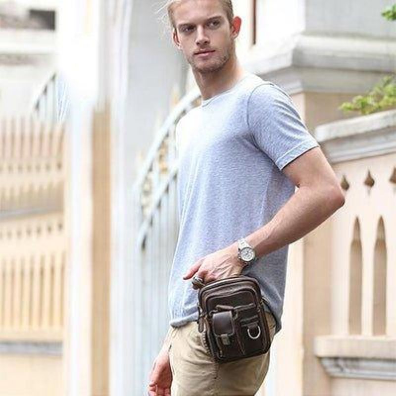 Sac À Bandoulière Vintage Pour Hommes