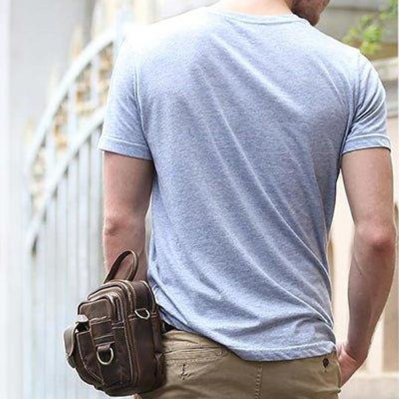 Sac À Bandoulière Vintage Pour Hommes