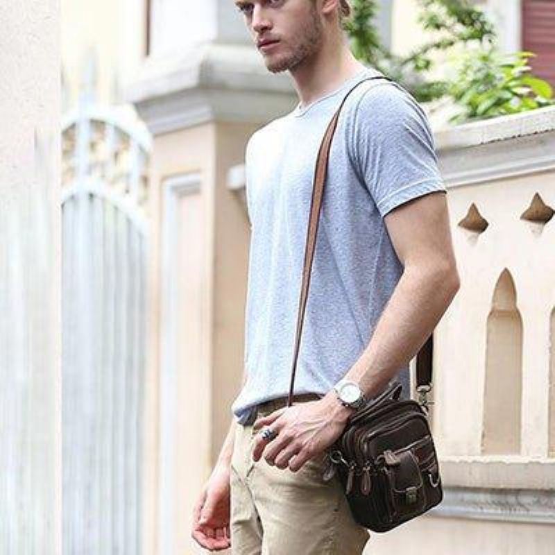 Sac À Bandoulière Vintage Pour Hommes
