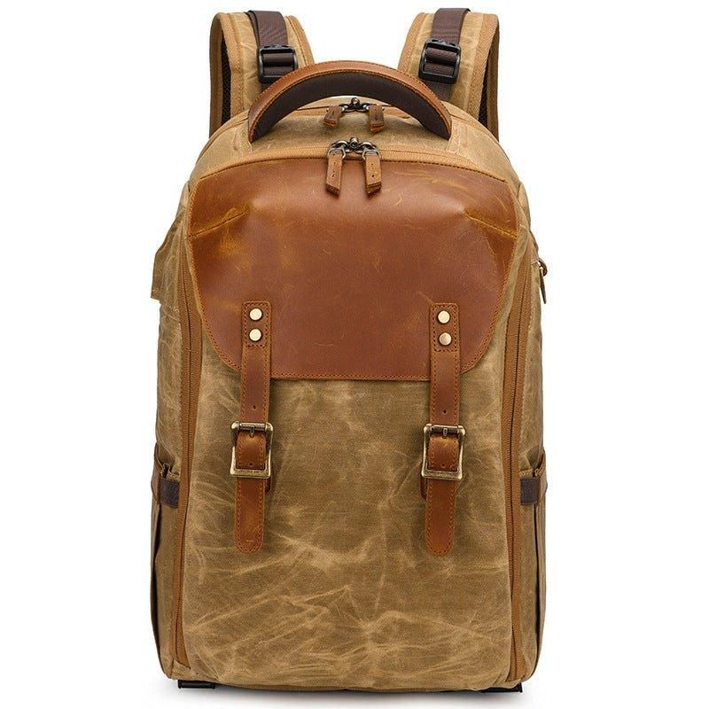 Sac À Dos Pour Appareil Photo Randonnée Vintage Avec Pochette Ordinateur Portable